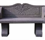 Bench in peperino stone: model Riofreddo.